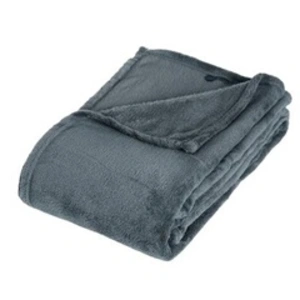 Comparateur de prix : Atmosphera Créateur d'intérieur - Plaid Polaire Microfibre 125x150cm Bleu Orage