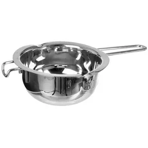 Casserole à bain-marie - AC-DÉCO - Inox 24,5 cm - 2 becs verseur - Poignée et accroche pas cher