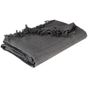 Comparateur de prix : Atmosphera Créateur d'intérieur - Jeté de Lit Algodon 160x220cm Gris