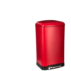 FIVE Poubelle de cuisine 30 L ARIANE coloris rouge pas cher