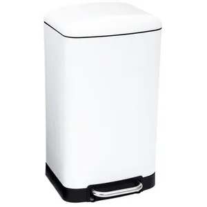 Comparateur de prix : Aucune 5five Simply Smart - Poubelle à pédale métal 30l ariane blanc - 5five