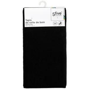 5 five simply smart Tapis de bain microfibre à mémoire de forme 80x50 cm - NoirVendu paramazon