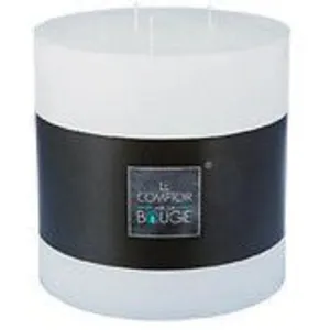 Bougie rustique Olia 3 mèches blanc 1,9kg Atmosphera Créateur D'intérieur pas cher