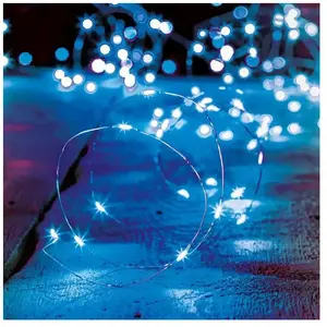 FEERIC LIGHTS & CHRISTMAS Guirlande lumineuse Intérieur  20 MicroLED Bleu sur 1.90 mètres pas cher