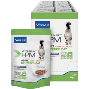 12 x 85 g Virbac Veterinary Adult Neutered nourriture humide pour chat pas cher