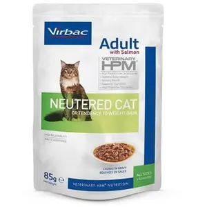 Virbac Snack Pour Chat Adulte Stérilisé Sauce Saumon Hpm 85g 12 Unités pas cher
