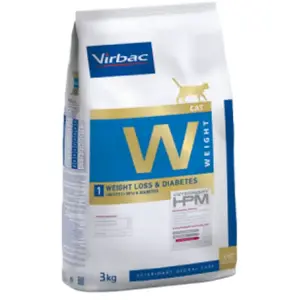 Comparateur de prix : Virbac Vet Hpm Cat Weight L/D Nourriture 3 kg pour Chat