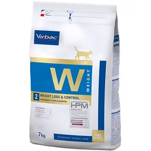Comparateur de prix : 7kg Virbac Veterinary HPM W2 Weight Loss and Control - Croquettes pour chat