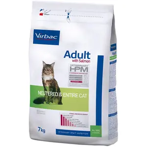 Virbac Aliment Complet Pour Chats Adultes Stérilisés Hpm Saumon Entier 7kgVendu parcdiscount