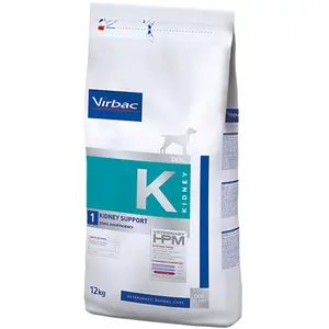 12kg Virbac Veterinary HPM K1 Kidney Support - Croquettes pour chien pas cher