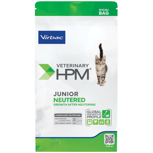 3kg HPM Cat Junior Neutered Virbac Veterinary - Croquettes pour Chat pas cher