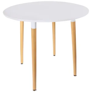 Comparateur de prix : HOME DECO FACTORY Table - Ronde - Blanc