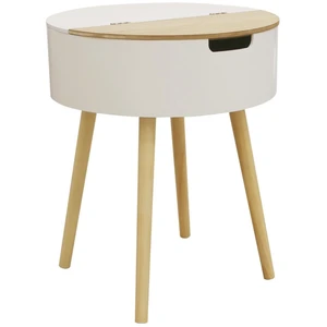 Comparateur de prix : HOME DECO FACTORY Table Coffre Bois, MDF, Beige, Blanc, Taille Unique