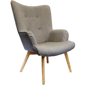 Comparateur de prix : BELDEKO Home Deco Factory - Fauteuil Helsinki gris - 62.8x59.8x85.3 cm T.U