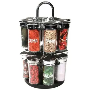 3S. x Home Carrousel 2 etages 16 pots couvercle plastique HALLIE pas cher