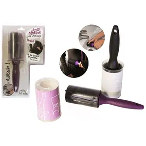 JE CHERCHE UNE IDEE 1 BROSSE A VETEMENT ADHESIVE LAVABLE CANAPE POILS pas cher
