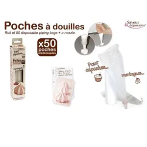 50 poches jetables + 1 douille - KP5070 pas cher