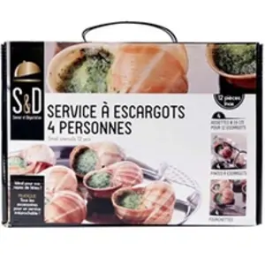 Comparateur de prix : Cmp - 12 ustensiles à escargots argentés - 19x19x1.5 cm T.U