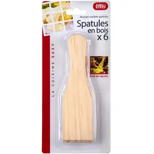 Comparateur de prix : COOK CONCEPT 6 Spatules En Bois Special Raclettes Anti Rayure Cuisine