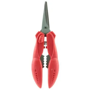 Comparateur de prix : Cook Concept - Ciseaux pince à crustacés rouge - 17.8x2x5.5 cm T.U