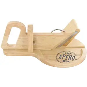 PICK & DRINK Trancheuse à charcuterie en bois - 30 x 20 cm - Ronde pas cher