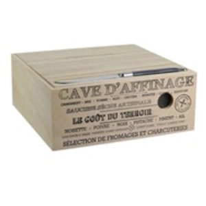 COOK CONCEPT Totally Addict - Cave à fromages en bois avec couteau Bistrot