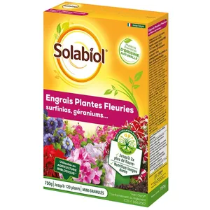 Comparateur de prix : solabiol - engrais géranium et plantes fleuri - 750g