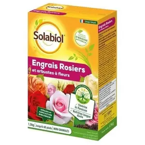 Comparateur de prix : SOLABIOL SOROSY15 Engrais Rosiers Et Arbustes A Fleurs - 1,5 Kg