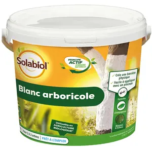 Comparateur de prix : Blanc arboricole seau - SOLABIOL - 3 L - Pour protéger les troncs des arbres fruitiers