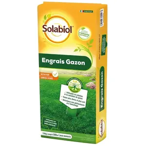 Comparateur de prix : Solabiol SOGAZY15 Engrais Gazon Longue Durée 15 Kg | Gazon Plus Dense et Plus Vert