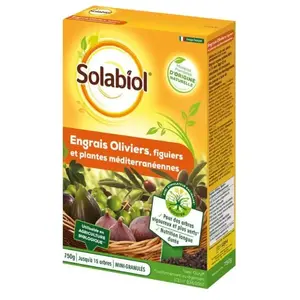Comparateur de prix : Engrais oliviers, figuiers et plantes méditerranéennes Solabiol 750g