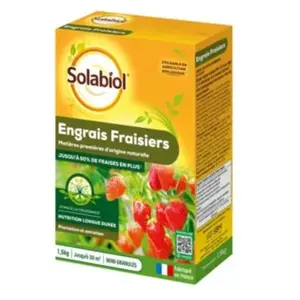 Comparateur de prix : Engrais fraisiers Solabiol 1,5kg prêt à l'emploi