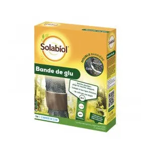 Comparateur de prix : Bande de glu pour arbres et arbustes - SOLABIOL - Etui 2 bandes de 2,5 m