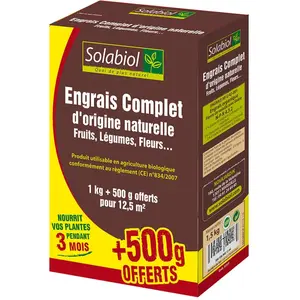 Solabiol - Engrais complet, Etui de 1kg + 500g offerts pas cher