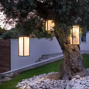 Les Jardins Lanterne solaire à LED Tradition en teck hauteur 65 cmVendu parluminaire