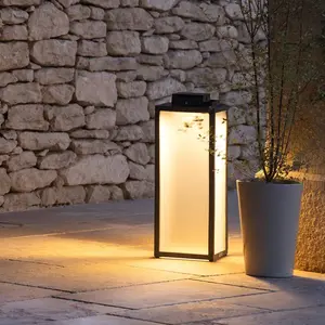 Les Jardins Lanterne solaire à LED Tradition, anthracite, hauteur 65 c...Vendu parluminaire