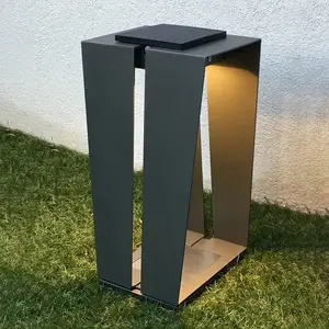 Les Jardins Lanterne solaire LED Skaal aluminium, 40 cm, griseVendu parluminaire
