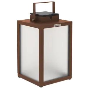 Les Jardins Lanterne solaire à LED Tradition, corten, hauteur 40 cmVendu parluminaire