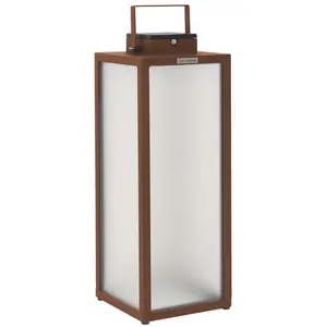 Les Jardins Lanterne solaire à LED Tradition, corten, hauteur 65 cmVendu parluminaire