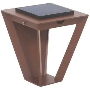 Les Jardins Applique solaire LED Metro avec capteur, cortenVendu parluminaire