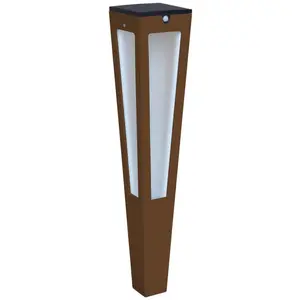 Les Jardins Torche solaire LED Tinka capteur, 62 cm, cortenVendu parluminaire