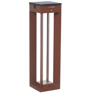 Les Jardins Lampe solaire LED Borne à capteur, 45 cm, cortenVendu parluminaire