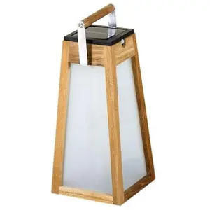 Les Jardins Lanterne solaire LED Tecka, teck naturel, 39 cmVendu parluminaire