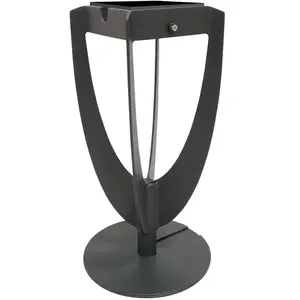 Les Jardins Lampe solaire LED Tulip avec embase, grisVendu parluminaire