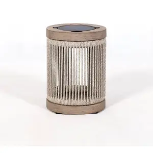 Les Jardins Lampe de table solaire à LED Rop&Strip, gris/beigeVendu parluminaire