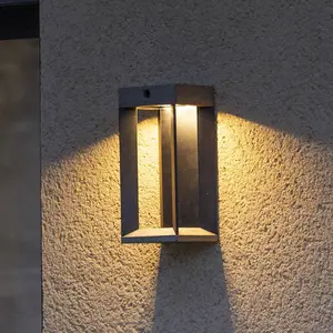 Les Jardins Applique murale solaire à LED Teckalu, gris/noirVendu parluminaire
