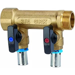 Collecteur avec vannes PER à sertir - GRK - M/F - 98,50 mm pas cher