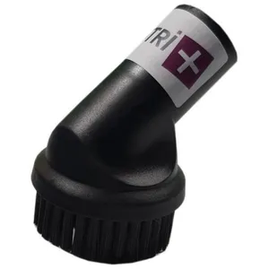 DISTRI+ Brosse meuble ronde - Universelle - 8 cm - Pour aspirateurs 32mm - Crin synthétique - Embout fixe pas cher