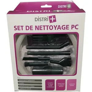 DISTRI+ Kit d'accessoires pour aspirateurs pour nettoyage de précision... pas cher
