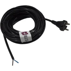 DISTRI+ Câble d'alimentation - H05VVF - 9m - Noir - 2x0,75mm² - Pour a... pas cher